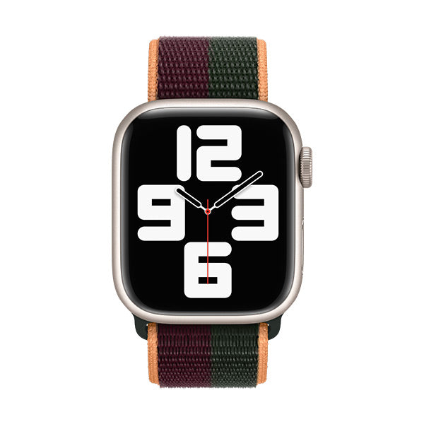 41mm Sport Loop (Dark Cherry/Forest Green) - Regular