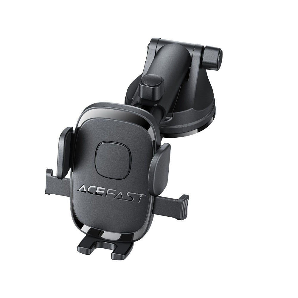 Acefast D57 One-Key Lock Car Holder For Dashboard And Windshield - Black