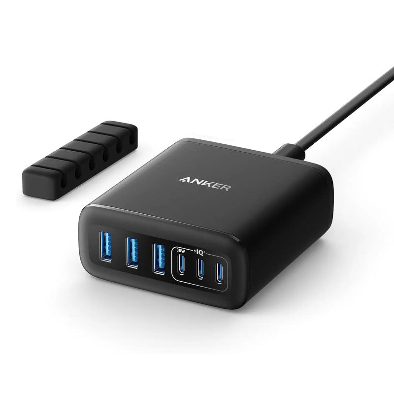 Anker A2154K11 PD112W 6-Port USB C Charger (Black)