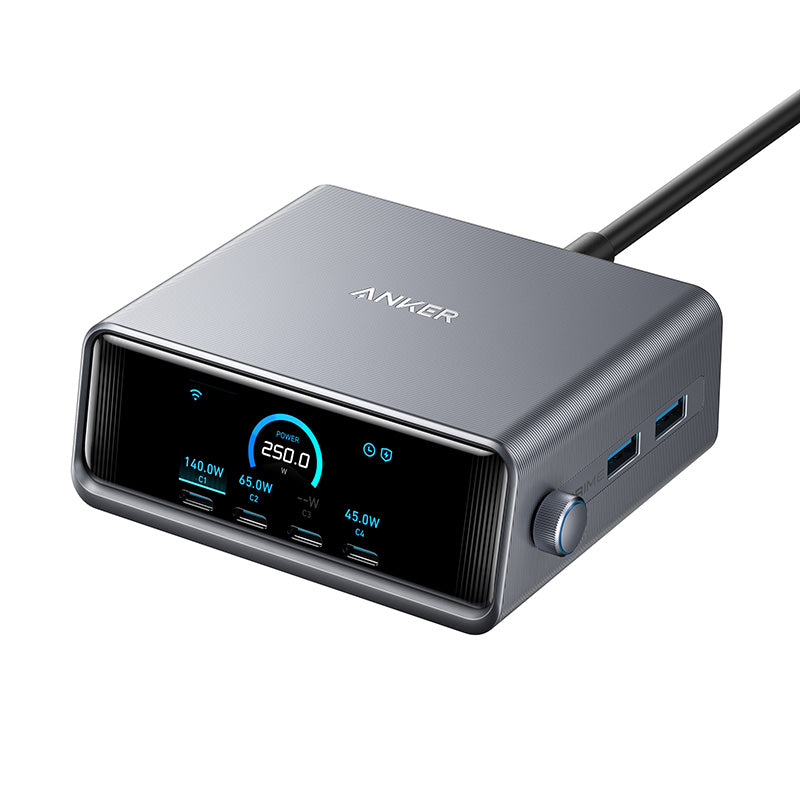 Anker A2345241 Prime Charger 250W 6-Port GaN Charging Station