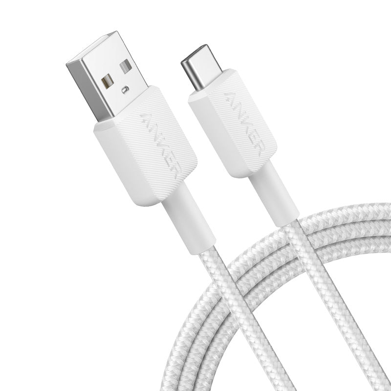 Anker A81H6H21 322 PowerLine USB A to USB C Fast Charging 1.8M (White)