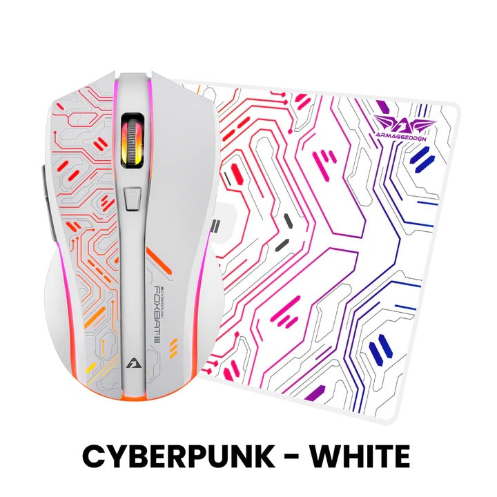 Armaggeddon Mikoyan FoxBat-III Cyberpunk Mouse - White