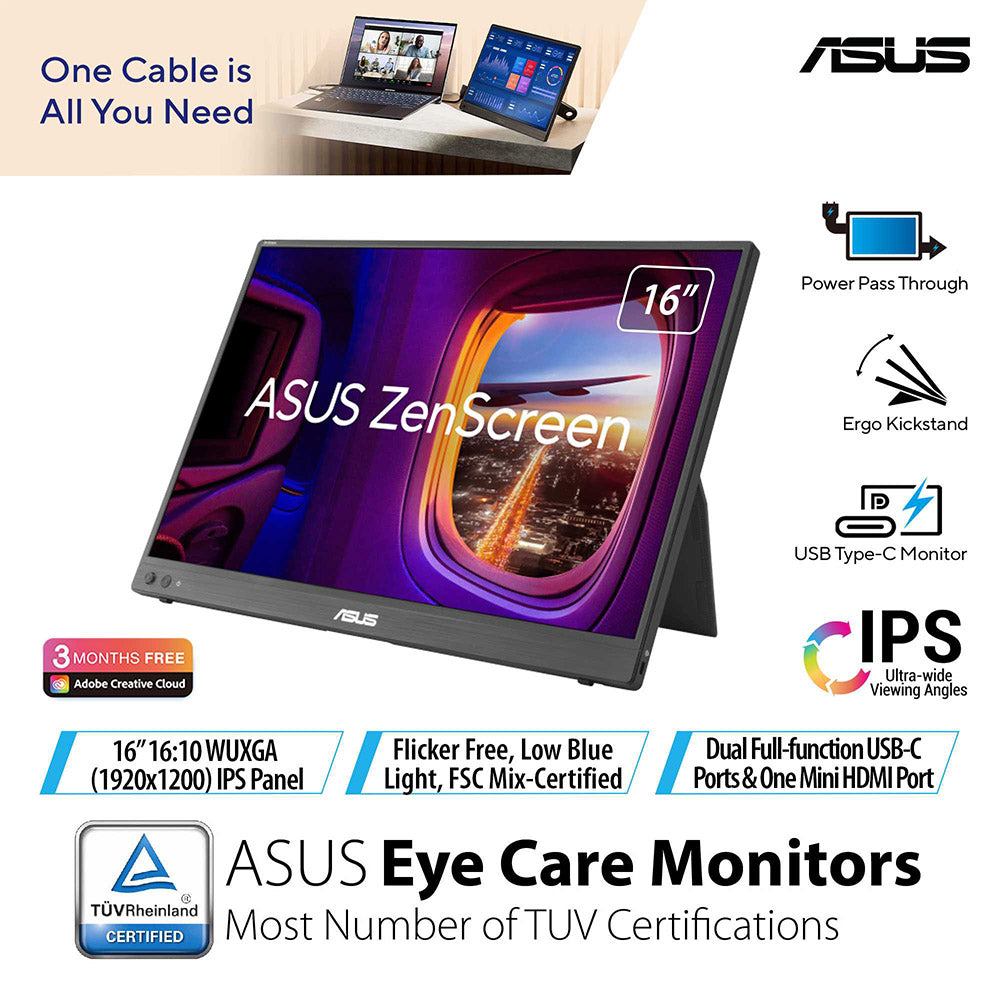 Asus ZenScreen MB16FC - 16" IPS Portable Monitor