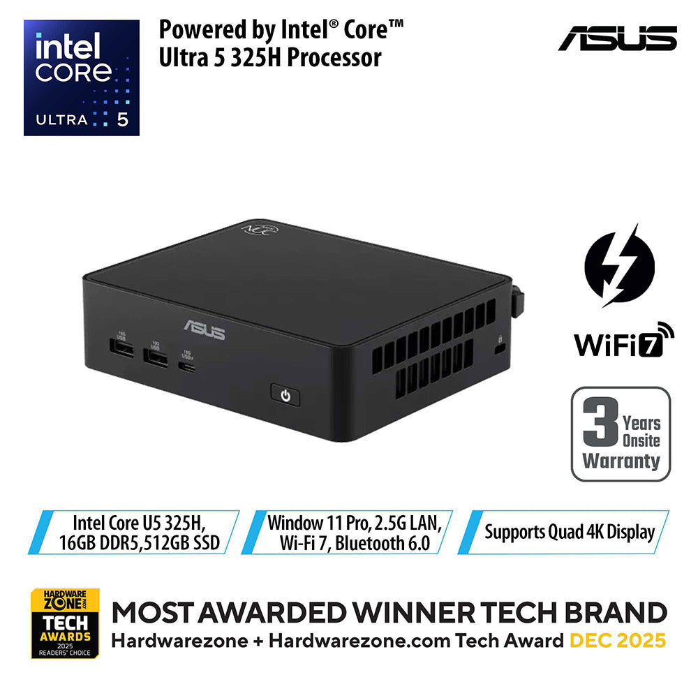 Asus NUC 16 Pro RNUC16GDKU5673N3 - UT5-325 16GB 512GB W11P