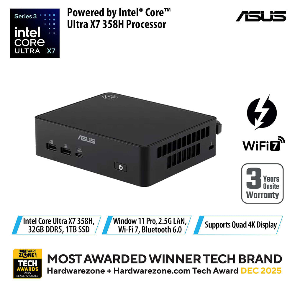 Asus NUC 16 Pro RNUC16GDKX76C4N3 - UTX7-358H 32GB 1TB W11P