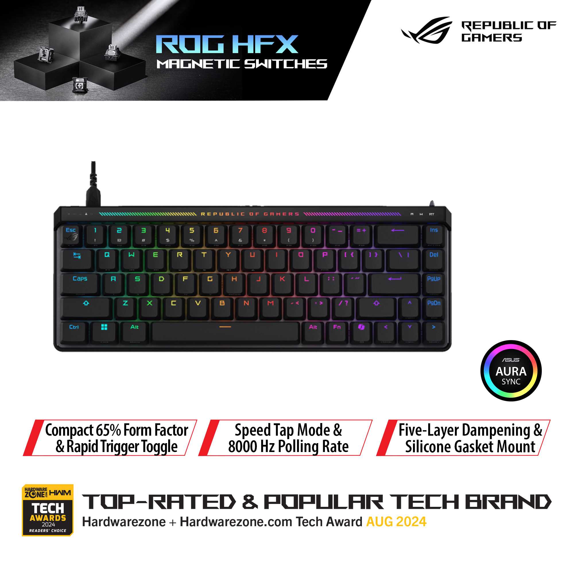 Asus ROG Falchion Ace HFX Wired Gaming Keyboard