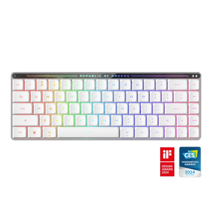 Asus ROG Falchion RX Low Profile Keyboard Red Switch - White
