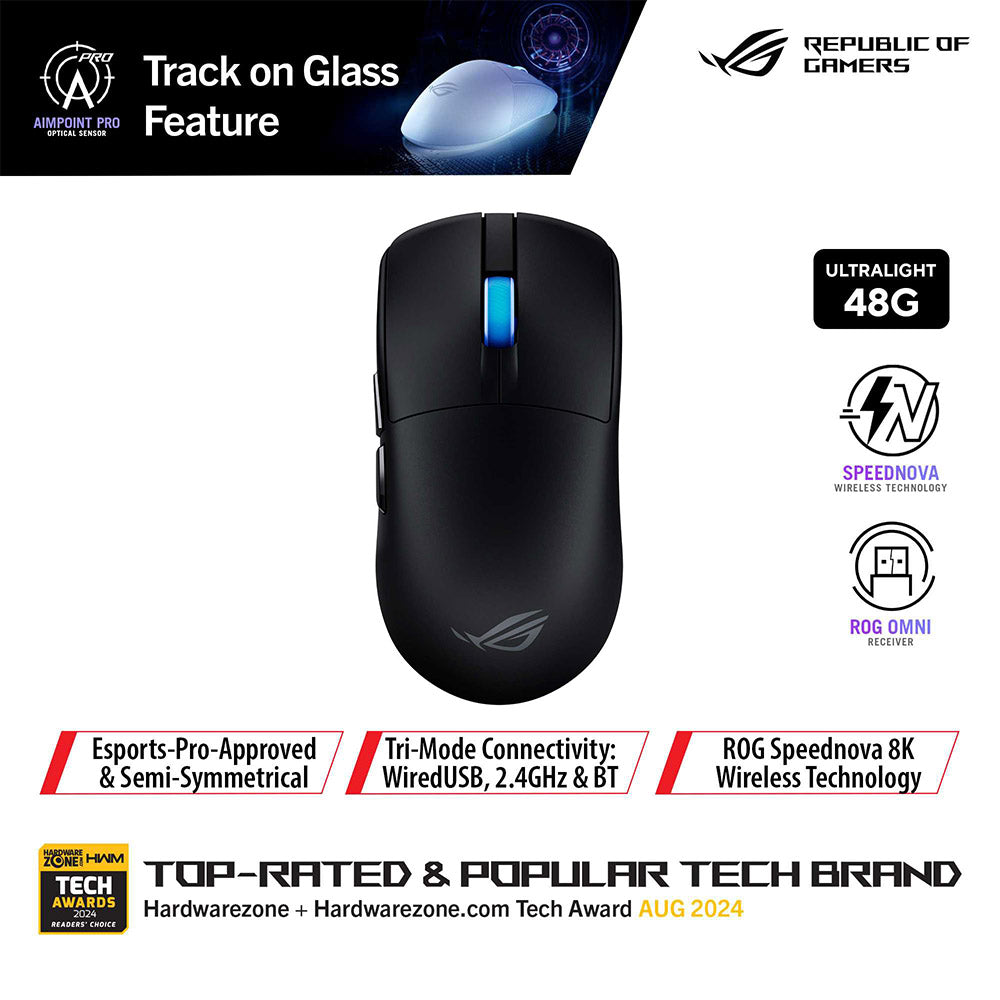 Asus ROG Harpe II Ace Wireless Gaming Mouse (Black)