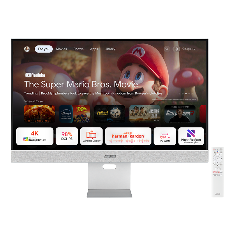 ASUS ZenScreen Smart MS32UC - 32" UHD IPS HDR400 Smart Monitor