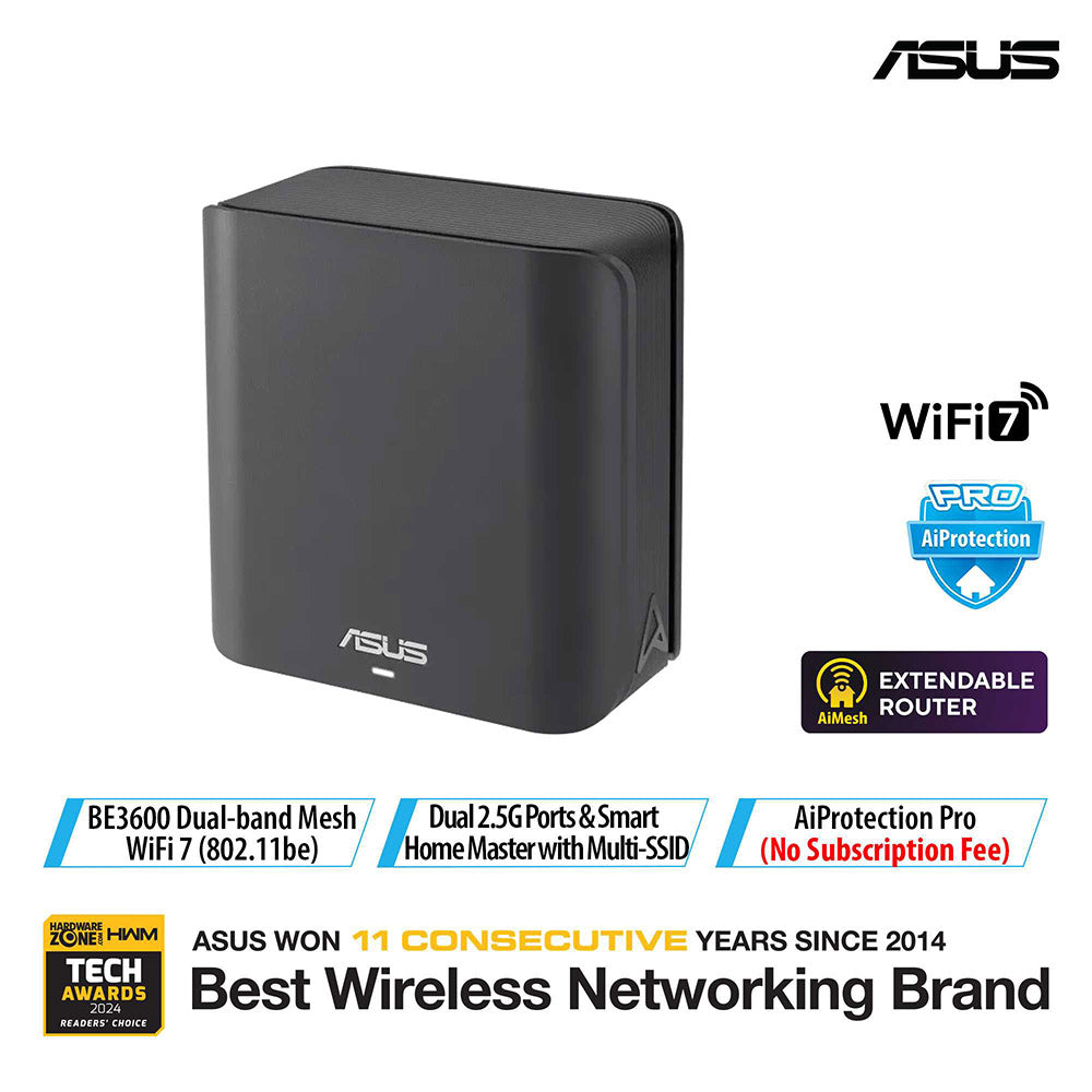 Asus ZenWiFi BD4 (1-Pack) Dual-band Wi-Fi 7 AiMesh Router
