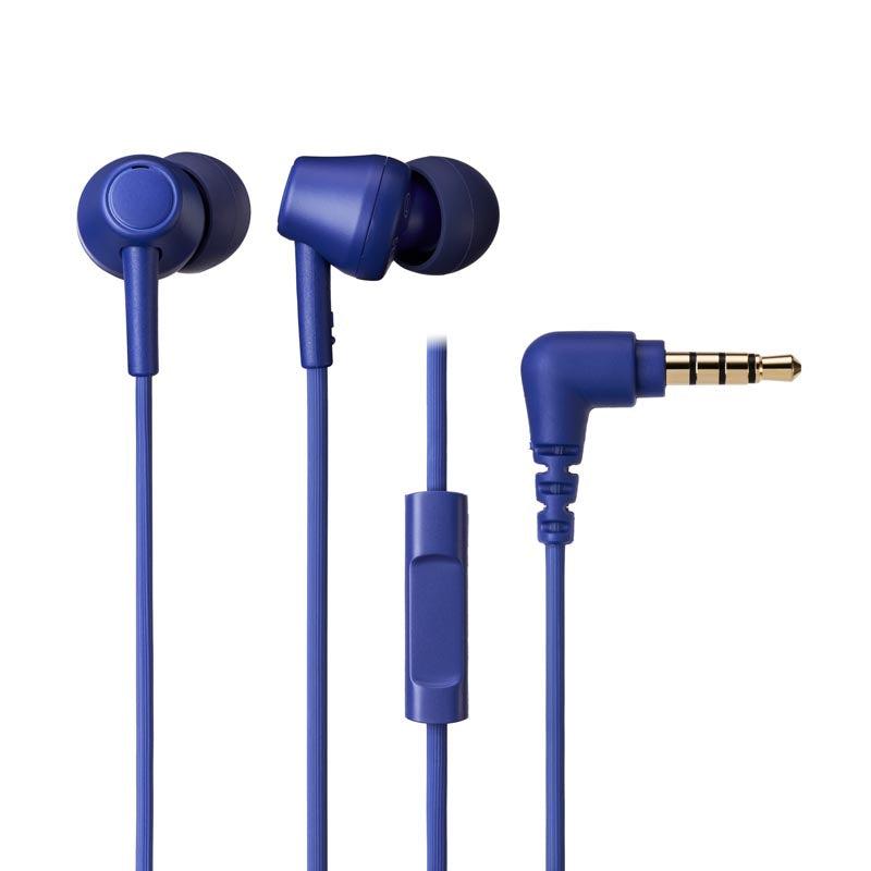 Audio-Technica ATH-CK350XIS Inner Earphone with Mic (Blue)