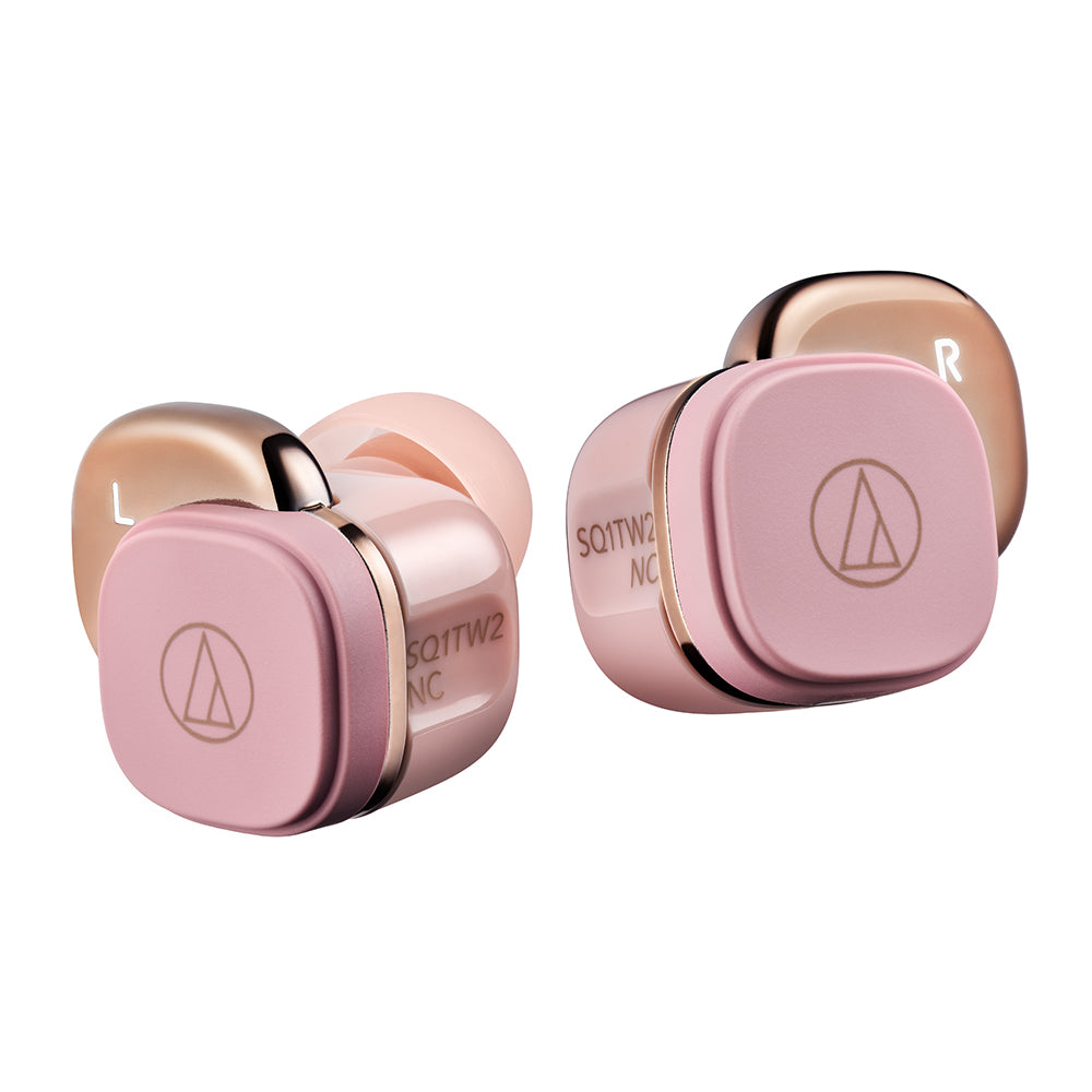 Audio-Technica ATH-SQ1TW2NC TWS ANC Earbuds - Pink