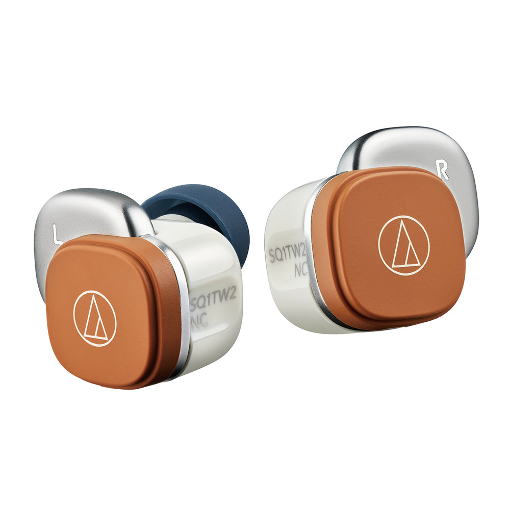 Audio-Technica ATH-SQ1TW2NC TWS ANC Earbuds - White Cream