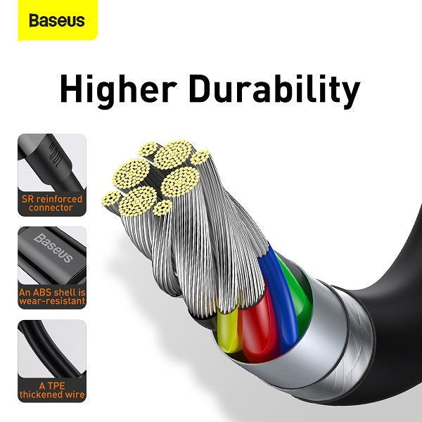 Baseus CATYS-B01 Type-C to Type-C Cable 100W 1M (Black)