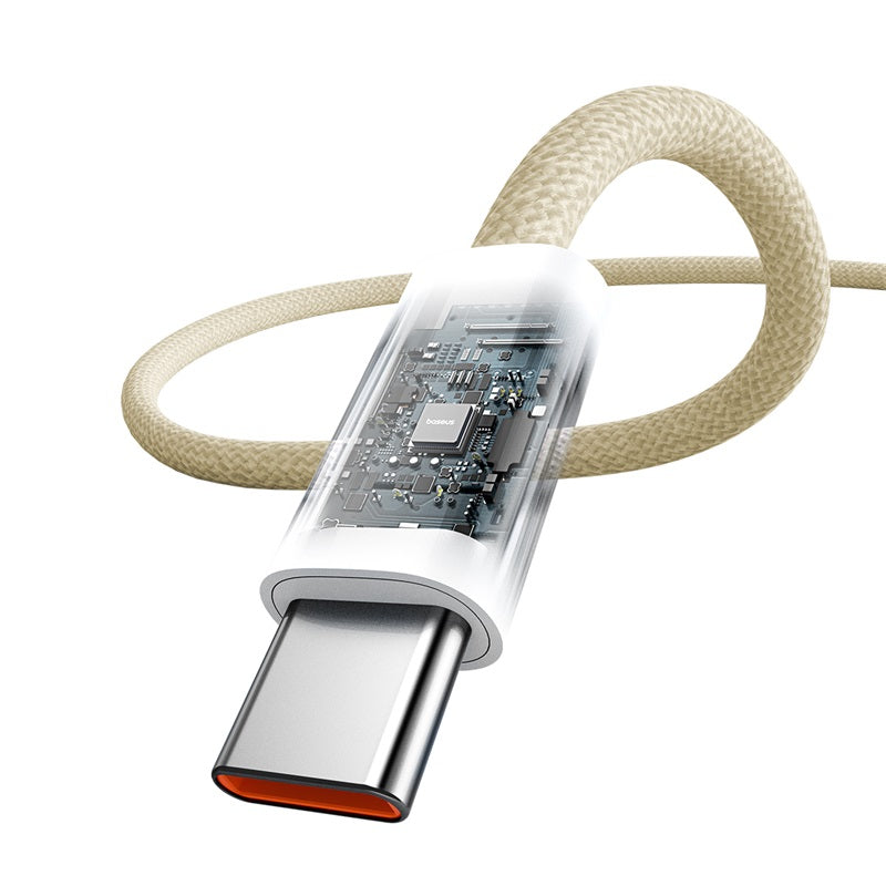 Baseus Dynamic 3 Series Fast Charging Data Cable Type-C to Type-C 100W 2m Custard Yellow