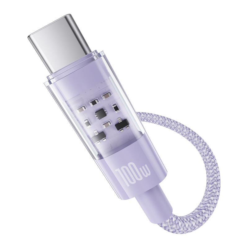 Baseus Gem Fast-Charging Data Cable A to C 100W 1m, Purple