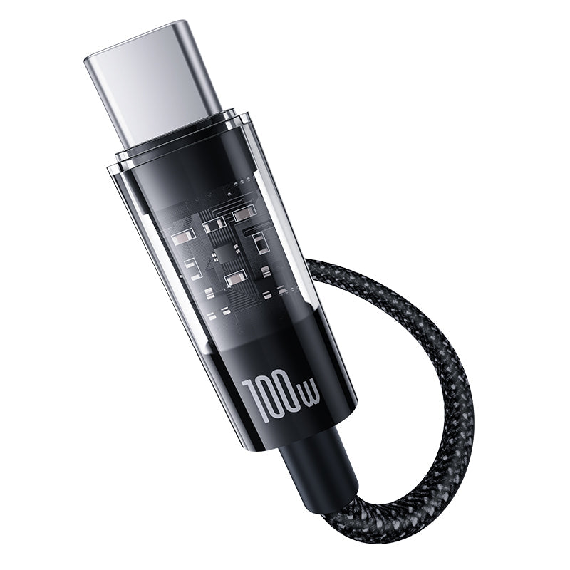 Baseus Gem Fast-Charging Data Cable C to C 100W 2m, Black