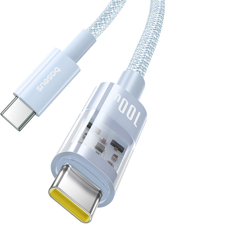 Baseus Gem Fast-Charging Data Cable C to C 100W 2m, Blue