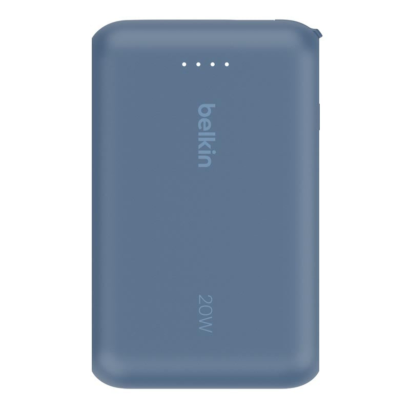 Belkin BPB021fqBL BoostCharge Power Bank 10K with Integrated Cable (Blue)