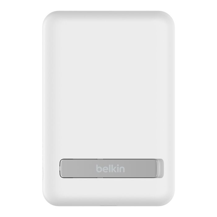 Belkin BPD004btWT BoostCharge Magnetic Wireless Power Bank 5K + Stand (White)