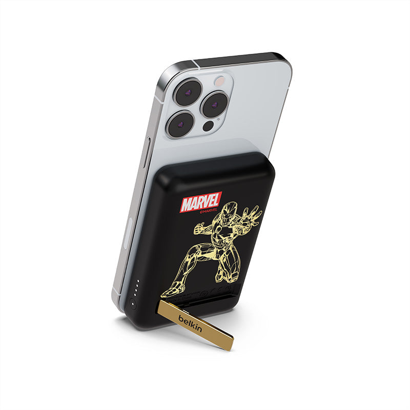 Belkin BPD004qcBG-DY 5000mAh Magnetic + Kickstand PB Ironman