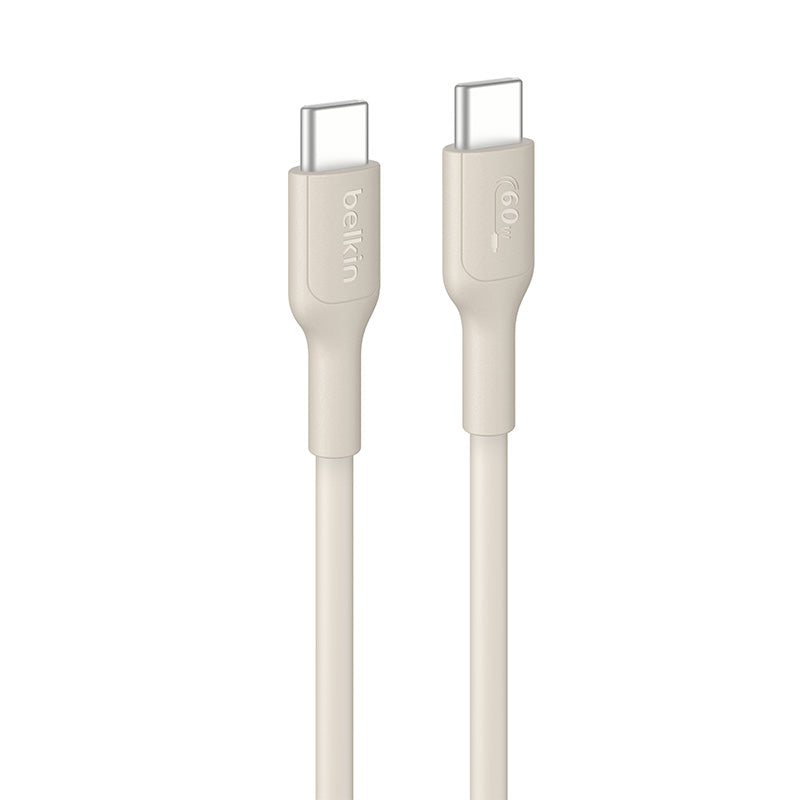 Belkin CAB023fq2MSD BoostCharge USB-C to USB-C 60W 2M 2.0 Cable (Sand)