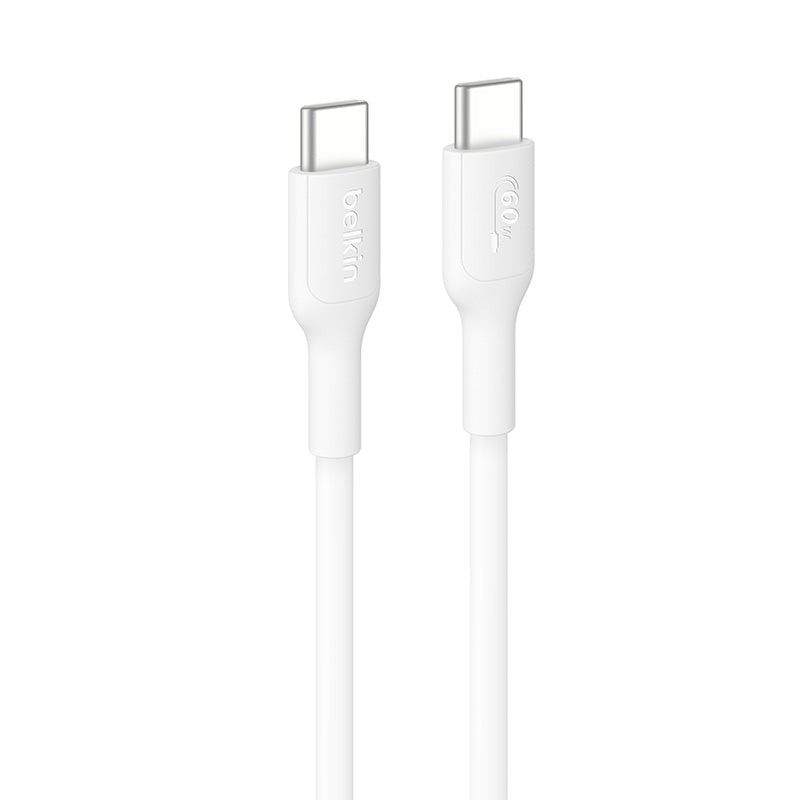 Belkin CAB023fq2MWH BoostCharge USB-C to USB-C 60W 2M 2.0 Cable (White)