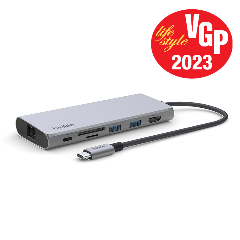 Belkin INC009btSGY Connect USB-C 7-in-1 Multiport Adapter