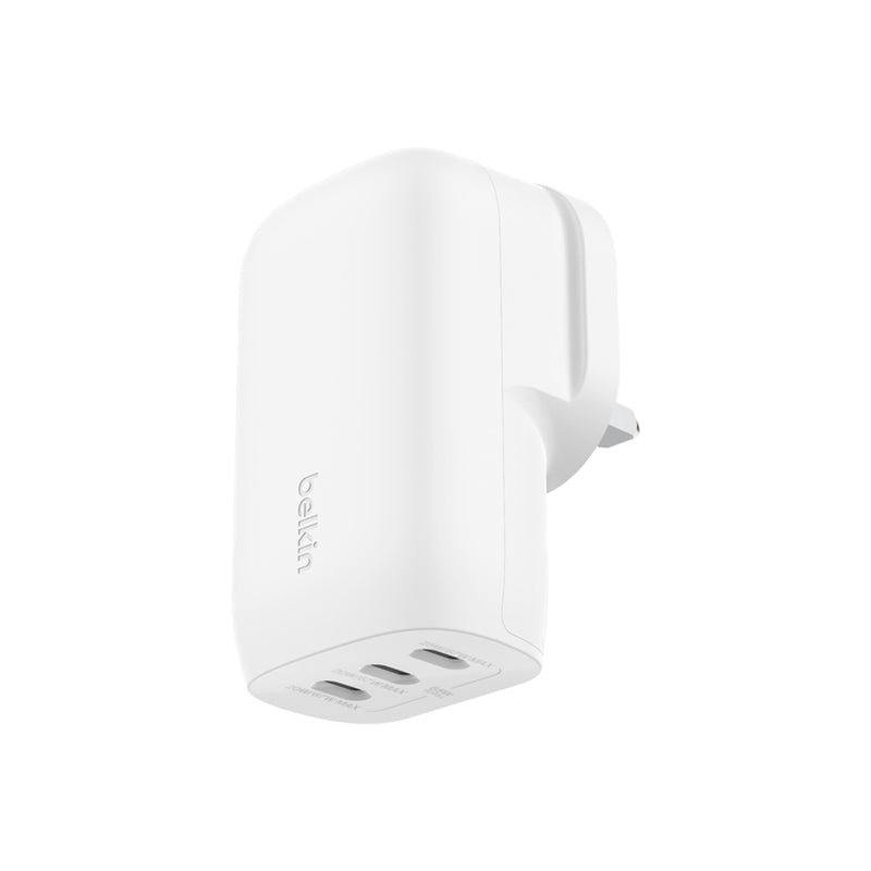 Belkin WCC002myWH BoostCharge 3 Port USB-C Charger with PPS 67W