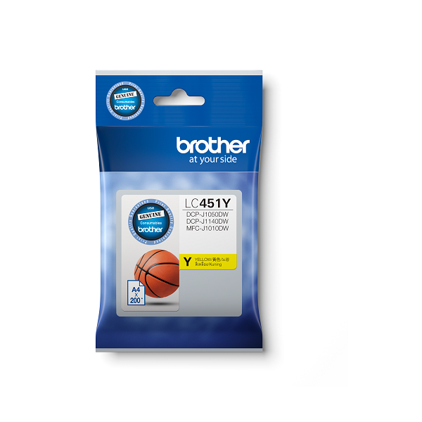 Brother LC451Y Yellow Ink Cartridge