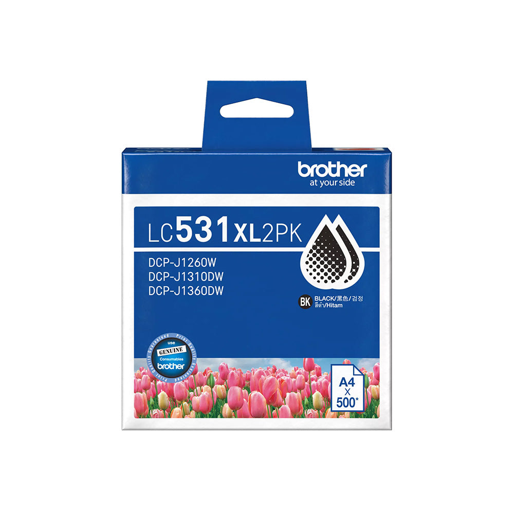 Brother LC531XL 2PK Black Ink Cartridge