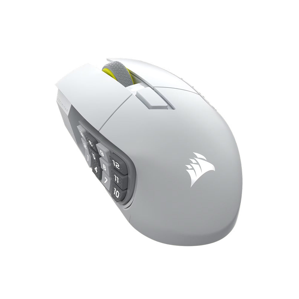 Corsair Scimitar Elite Wireless SE MMO Gaming Mouse (White)