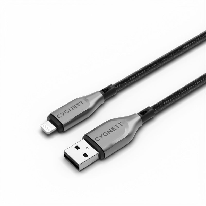 Cygnett CY4657PCCAL Armoured Lightning To USB-A Cable 50cm (Black)