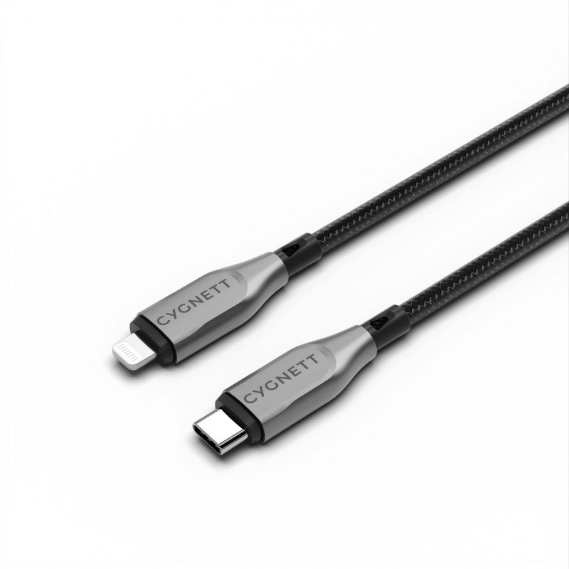 Cygnett CY4666PCCCL Armoured Lightning To USB-C Cable 50cm (Black)