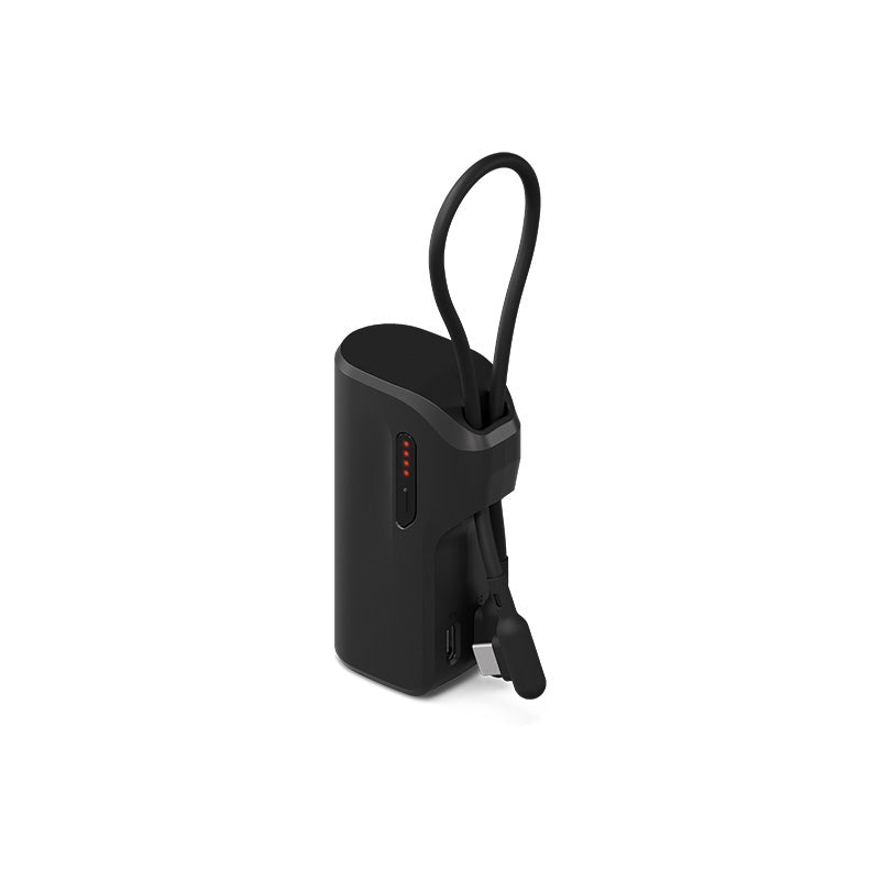 Cygnett Thumboost 5K Powerbank Built-in Cable (Black)