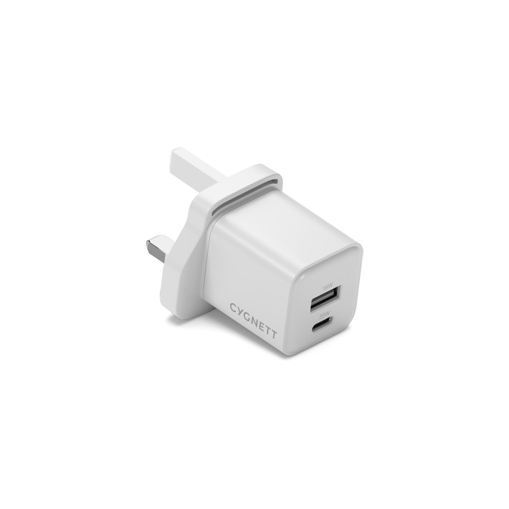 Cygnett PowerPlus PD 35W GaN Wall Charger – UK