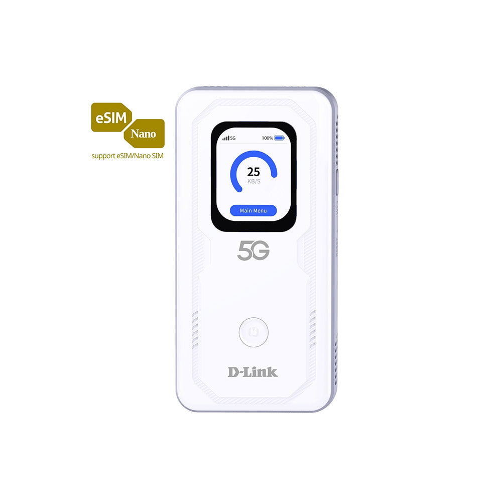 D-Link DWR-U2100 (eSIM) 5G Wi-Fi 6 Mobile Hotspot