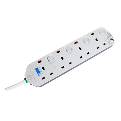 Daiyo DE294 4 Way 2M Socket Strip with Surge Protector