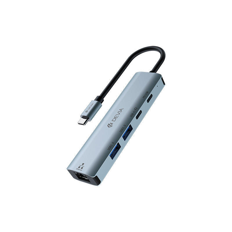 Devia Leopard Series EC701 5-In-1 Type-C Hub