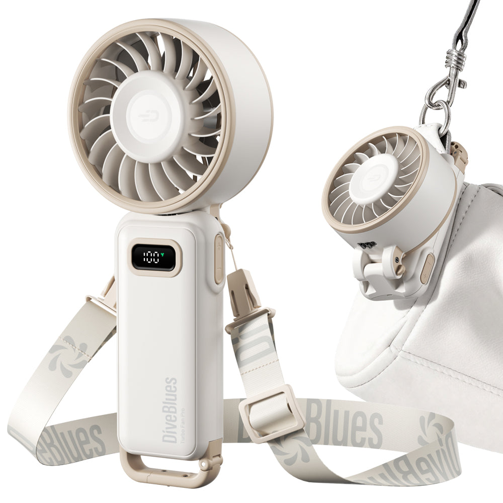 DiveBlues D6036-12PACK#1 Fanzy Handheld Fan White