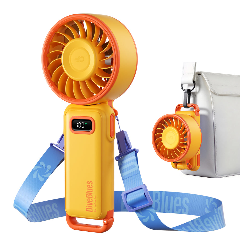 DiveBlues D6036-12PACK#2 Fanzy Handheld Fan Orange