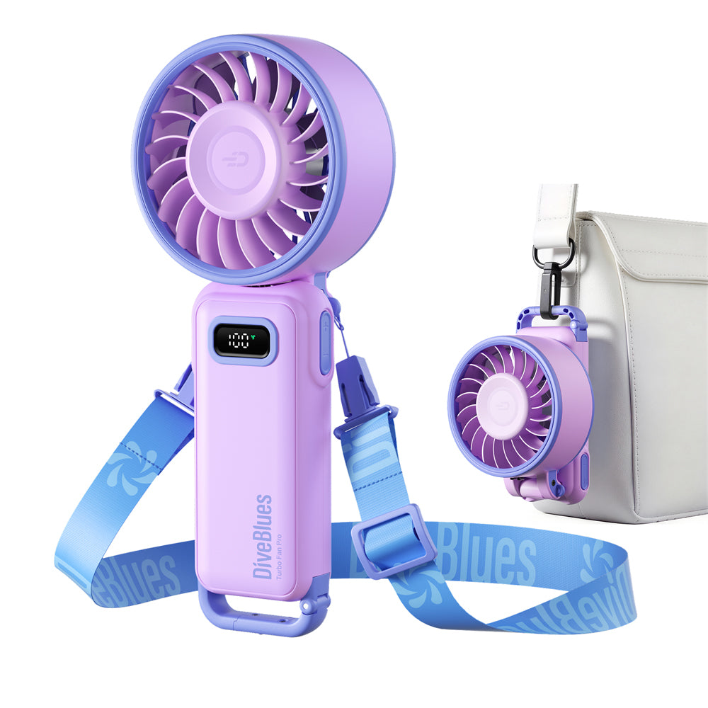 DiveBlues D6036-12PACK#2 Fanzy Handheld Fan Purple