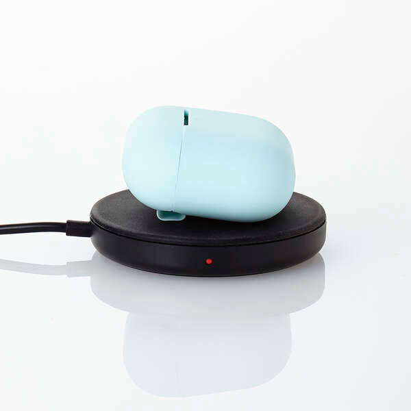Elecom AVA-AP06SCBU Airpods Gen4 Silicon Case (Blue)
