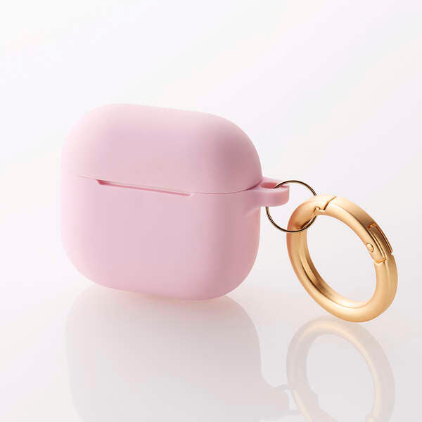Elecom AVA-AP06SCJPN Airpods Gen4 Silicon Case (Pink)