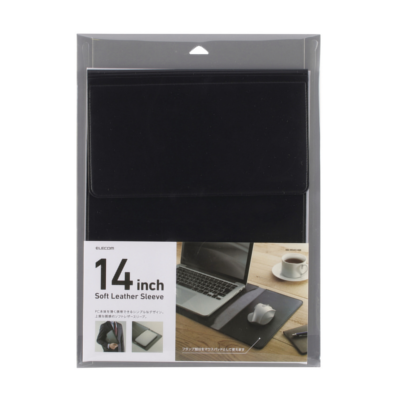 Elecom BM-IBSVD14 Inner Bag DeskMat X Leather Case 14inch (Black)
