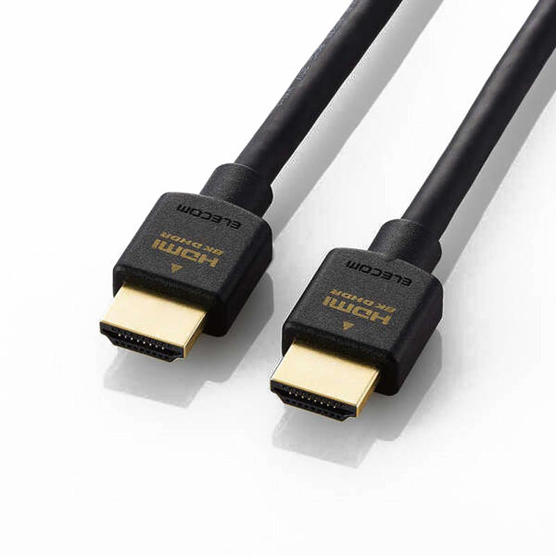 Elecom DH-HD21E10BK2 HDMI Cable Ver 2.1 8K UHDR 1M (Black)