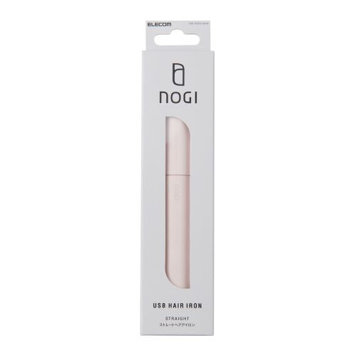 Elecom HAB-HIS01UPN USB Hair Iron Straightener (Pink)