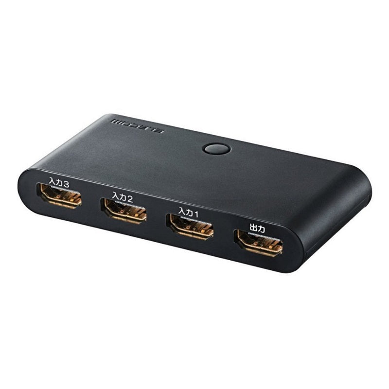 Elecom HDMI Switch (DH-SW31BK) 3 input HDMI type A (female) + 1 output HDMI type A (female)