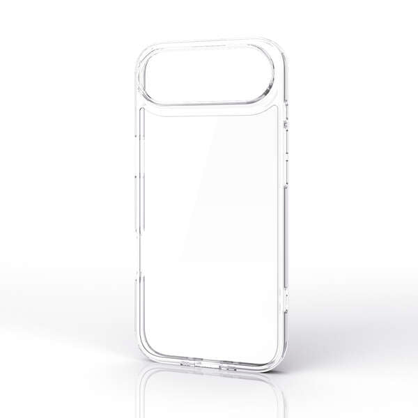 Elecom iPhone 17 Air 6.5 (2025) Hybrid Glass Clear Case with metal ring