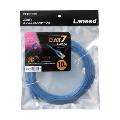 Elecom LD-TWSS/BU10 Cat7 Slim 10m LAN Cable (Blue)